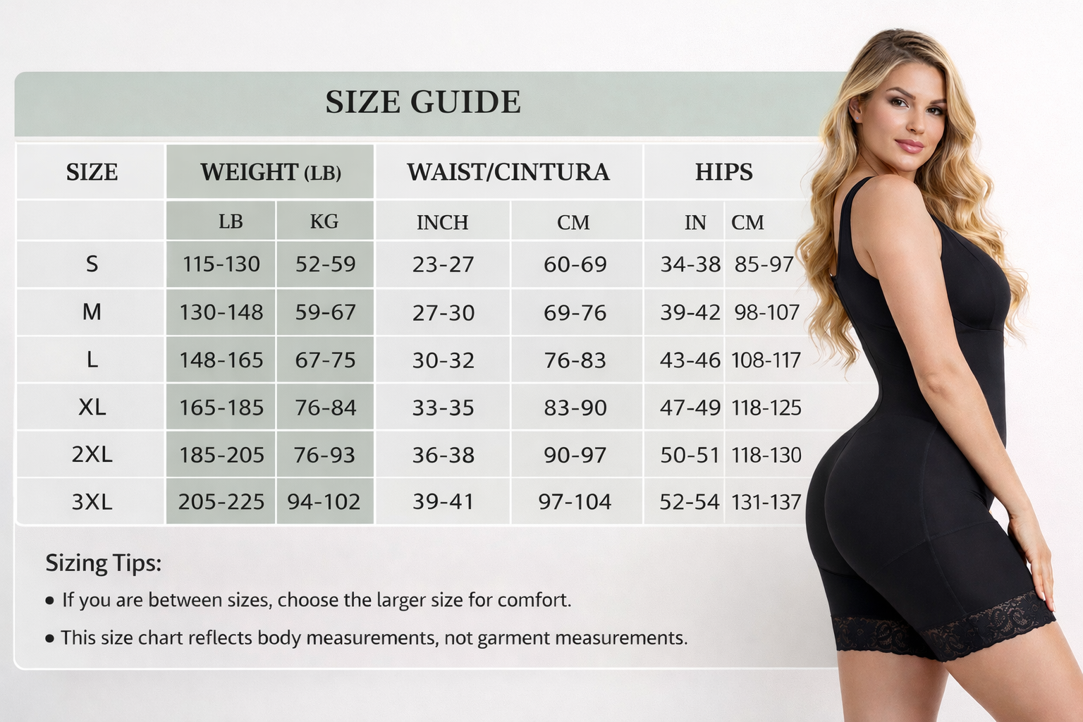 Full Body Shaper Faja – Waist & Tummy Sculpt