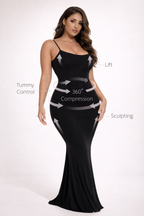 Shapewear Dress with Built-In Shorts