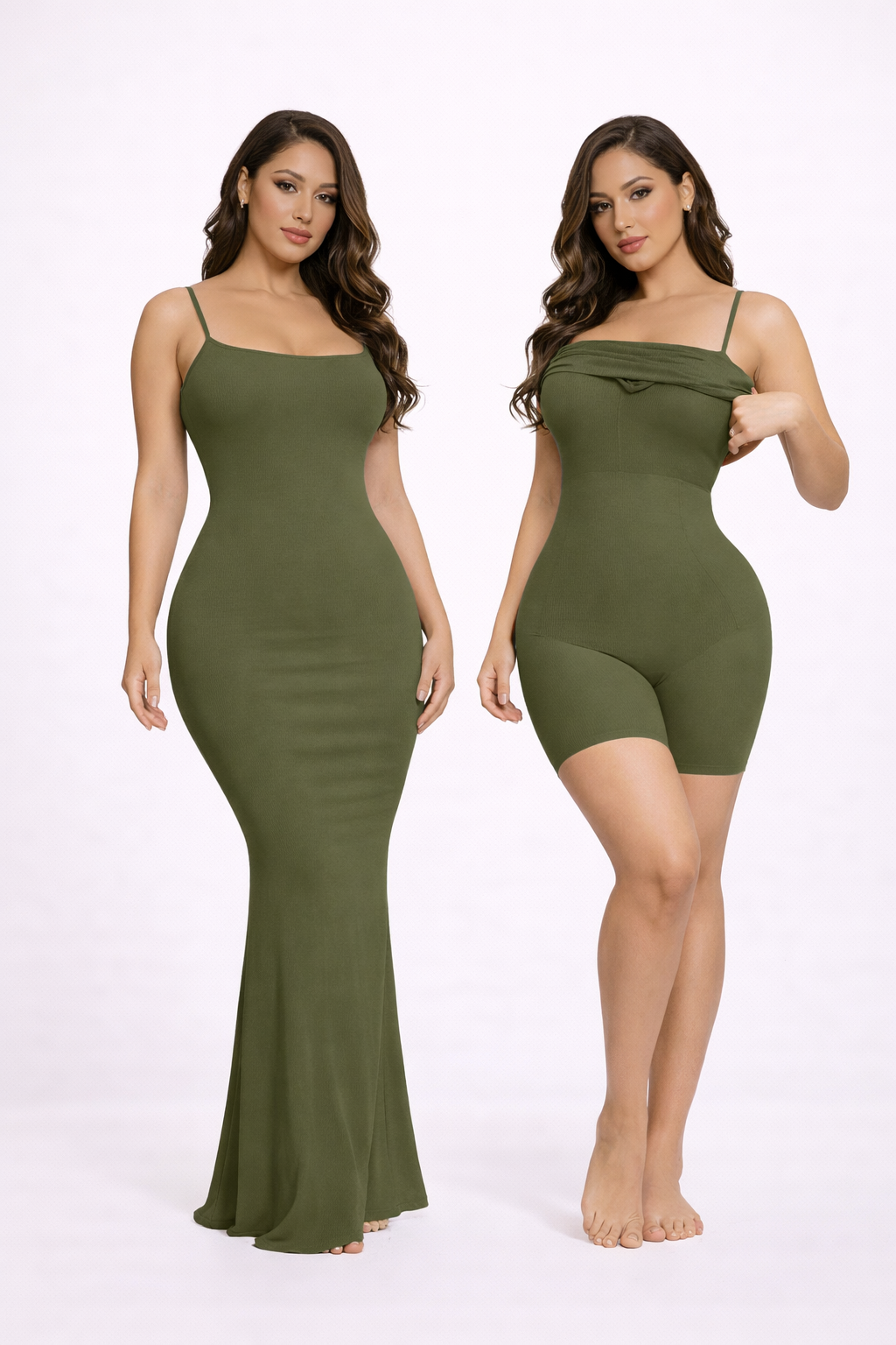 Shapewear Dress with Built-In Shorts