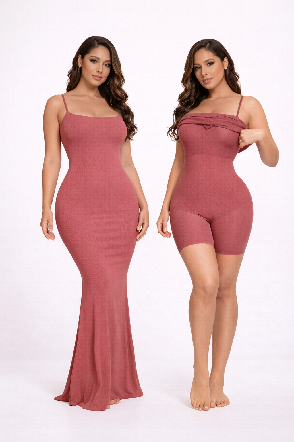 Shapewear Dress with Built-In Shorts