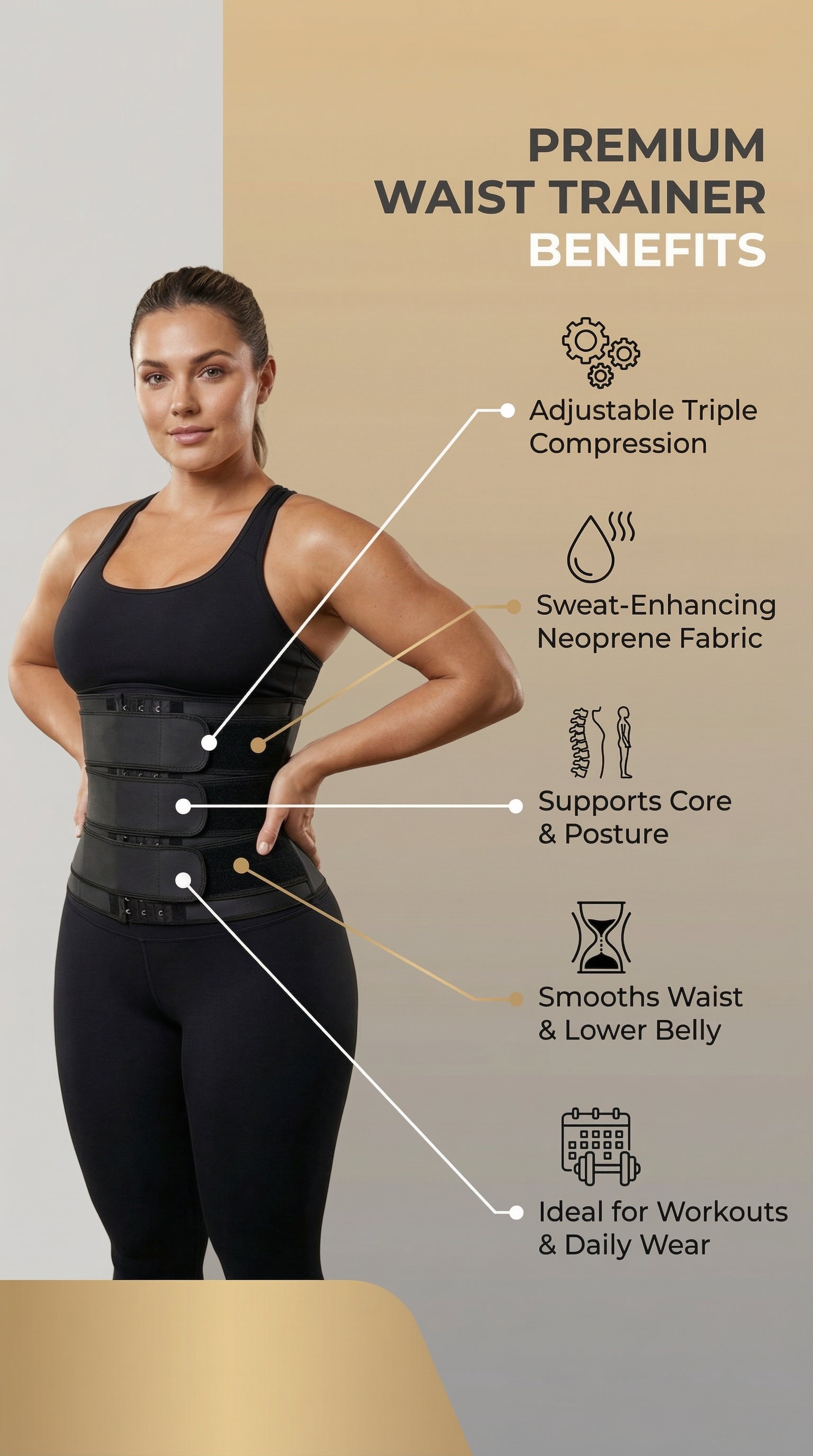 Waist Trainer Sweat Belt - Shapewear